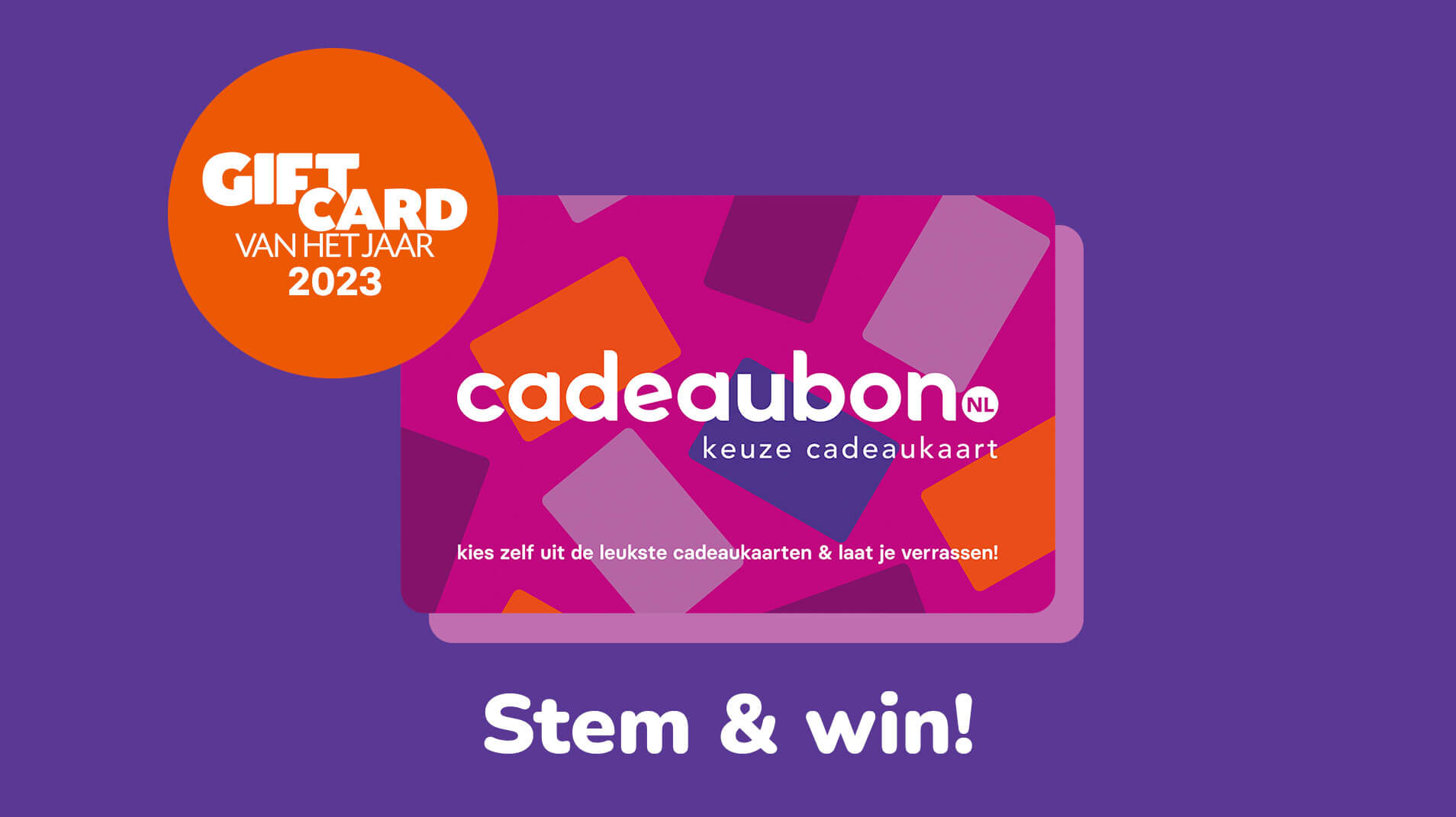 Giftcard van het Jaar Verkiezing 2023: Stem op de Keuze Cadeaukaart van cadeaubon.nl!