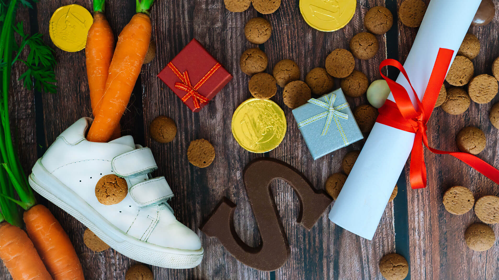 Schoen zetten met Sinterklaas