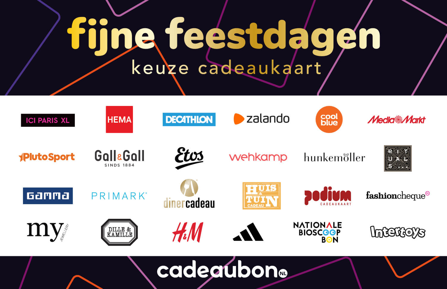 Alles-in-1 Keuze Cadeaukaart - Fijne Feestdagen